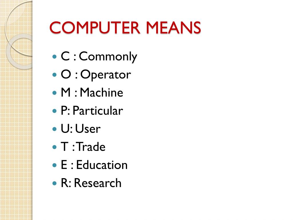PPT Computer Fundamentals PowerPoint Presentation, free download ID
