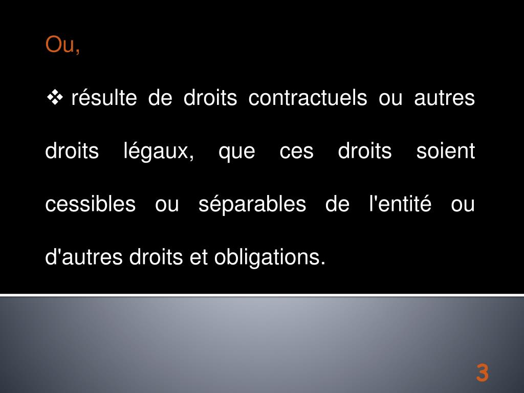 PPT IAS 38 « Immobilisations incorporelles » PowerPoint