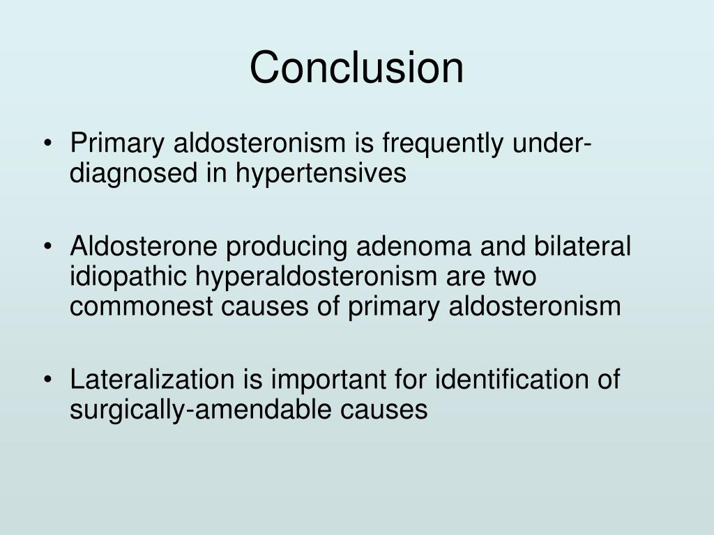 PPT Primary Aldosteronism an update on the management