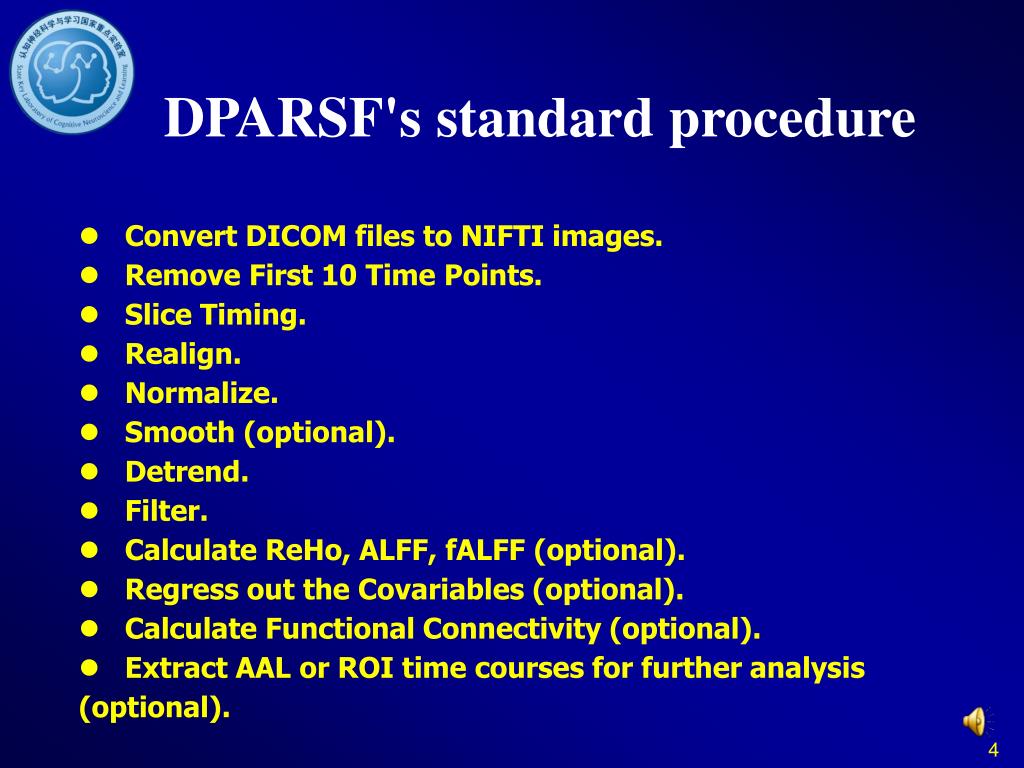PPT Data Processing Assistant for RestingState fMRI Speed Up Your