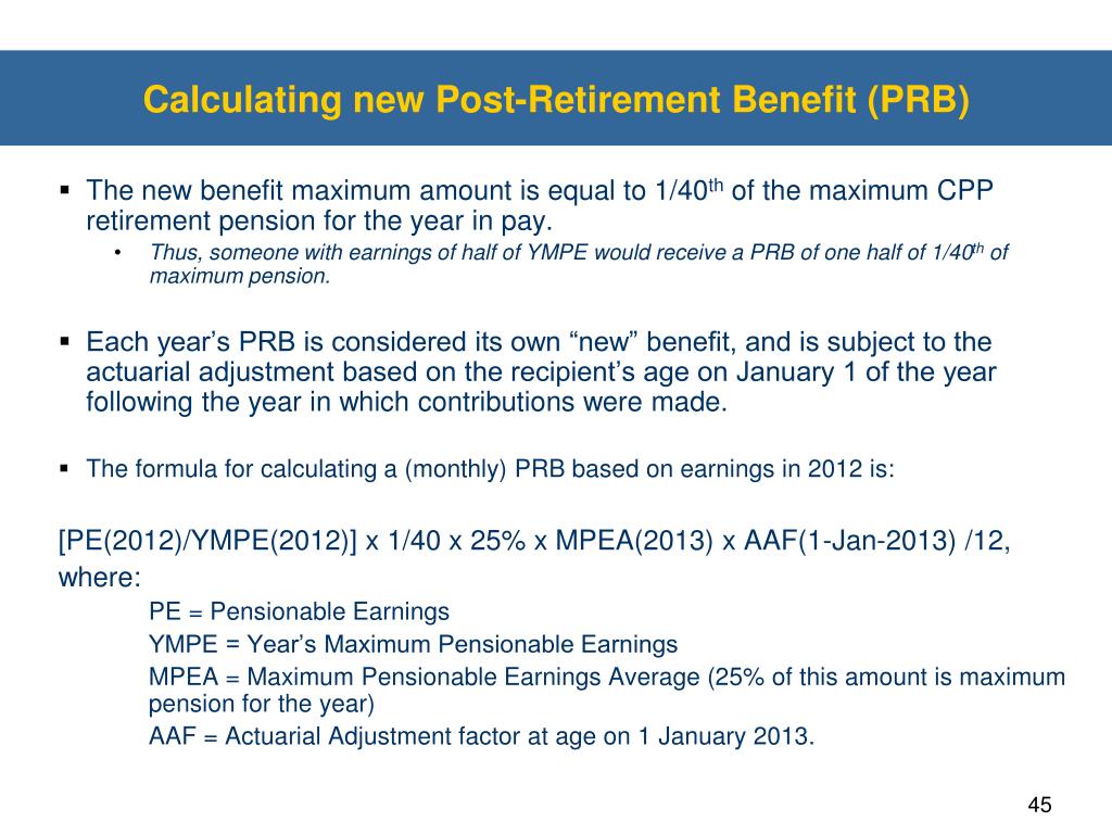 PPT This document contains information on the Canada Pension Plan