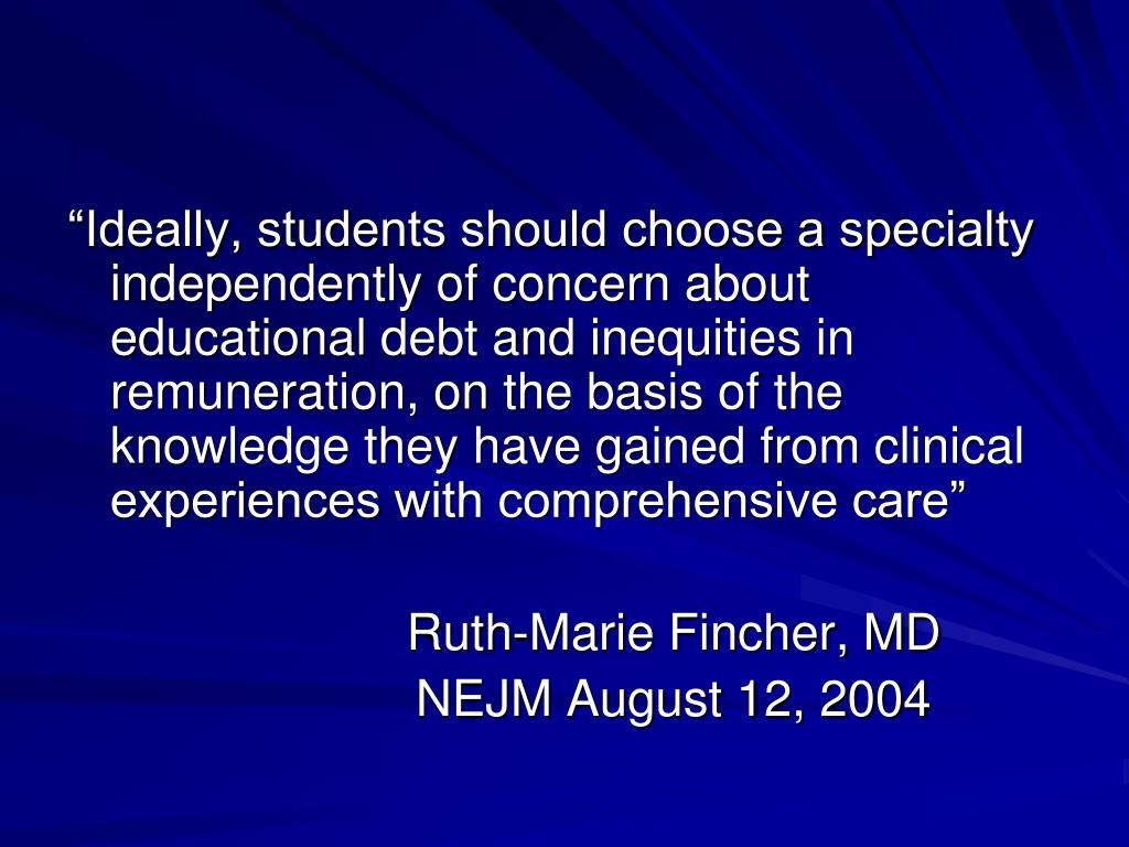 PPT You Can Afford to be a Family Physician PowerPoint Presentation