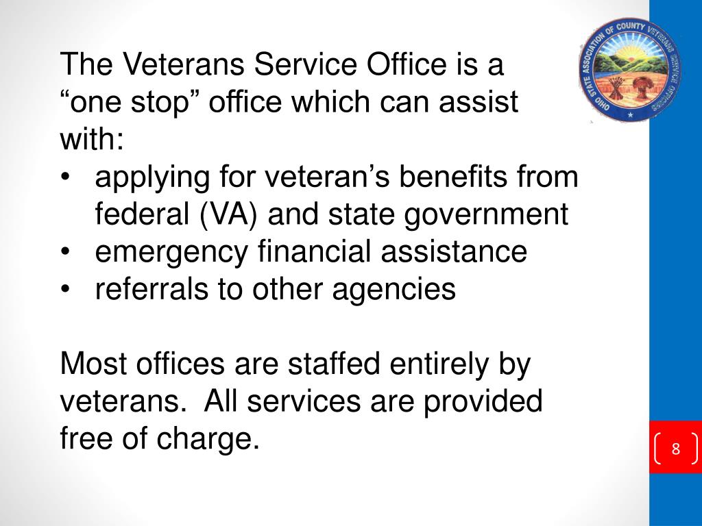 PPT OHIO’S COUNTY VETERANS SERVICE OFFICES PowerPoint Presentation
