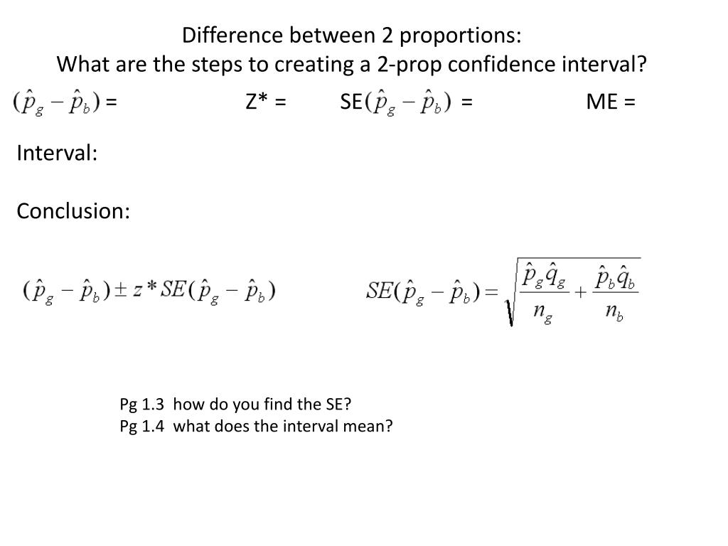 PPT Comparing Two Proportions PowerPoint Presentation, free download