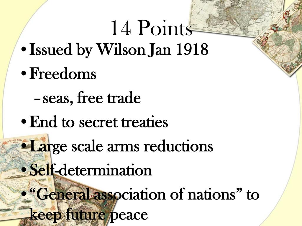 PPT - Treaty of Versailles & 14 Points PowerPoint Presentation - ID:4856239