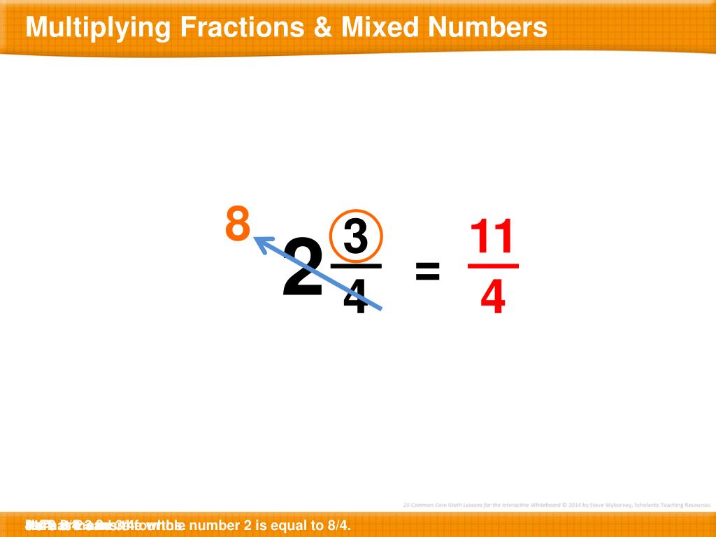 PPT Multiplying Fractions & Mixed Numbers PowerPoint Presentation