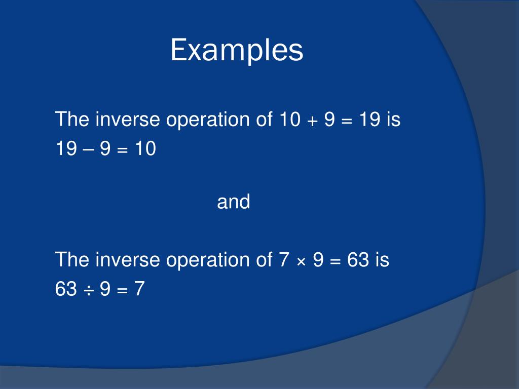 PPT Inverse operations PowerPoint Presentation, free download ID
