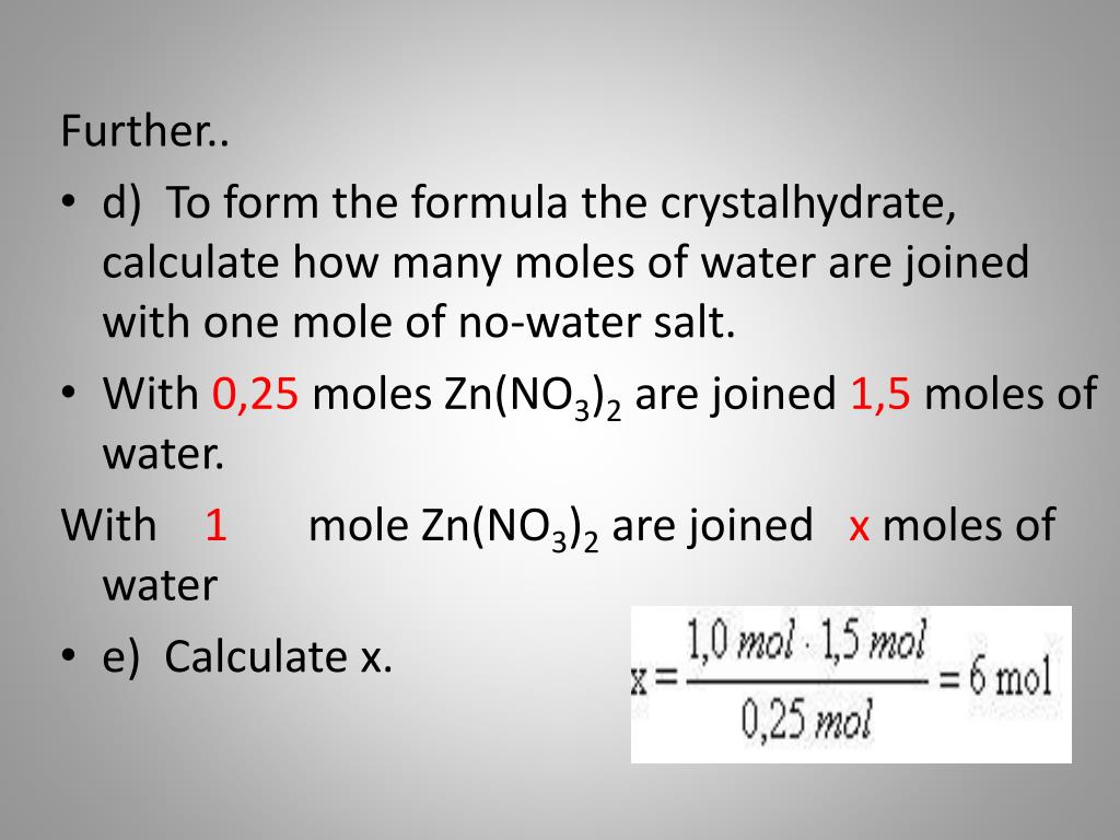 PPT Water of crystallization PowerPoint Presentation, free download