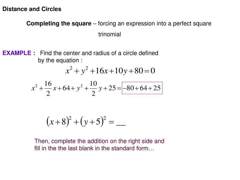 Complete The Square To Form A Perfect Square Trinomial Calculator
