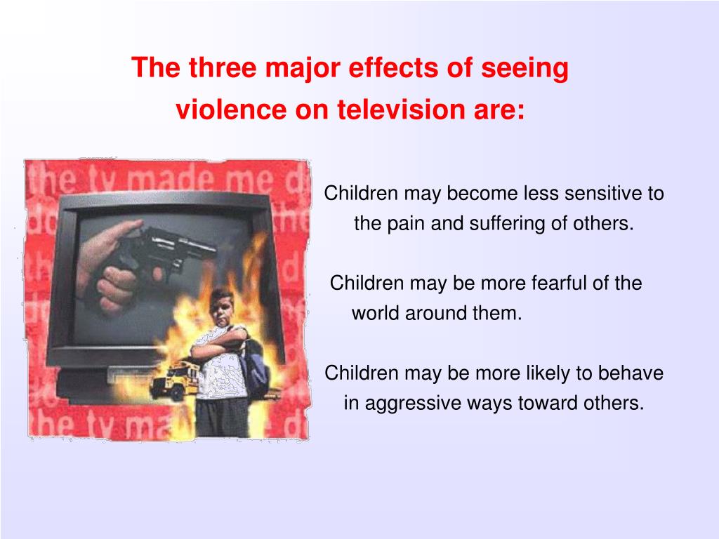 PPT The Effects of Television Violence on our Children PowerPoint