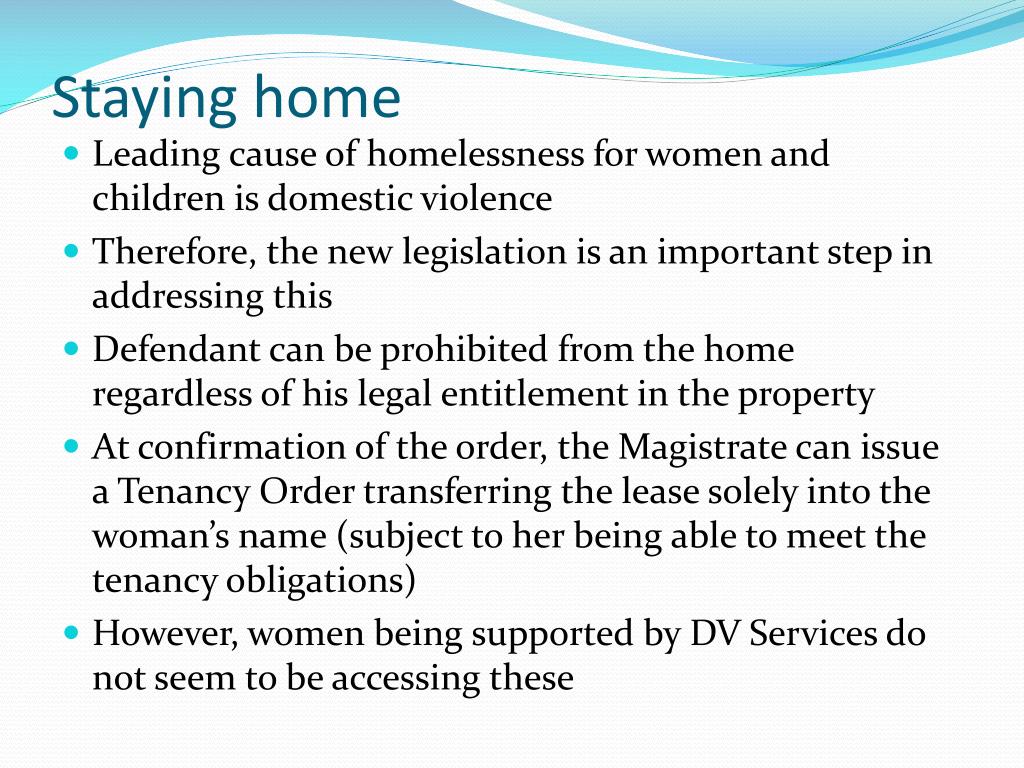 PPT Domestic Violence Perspective of Intervention Orders and Family
