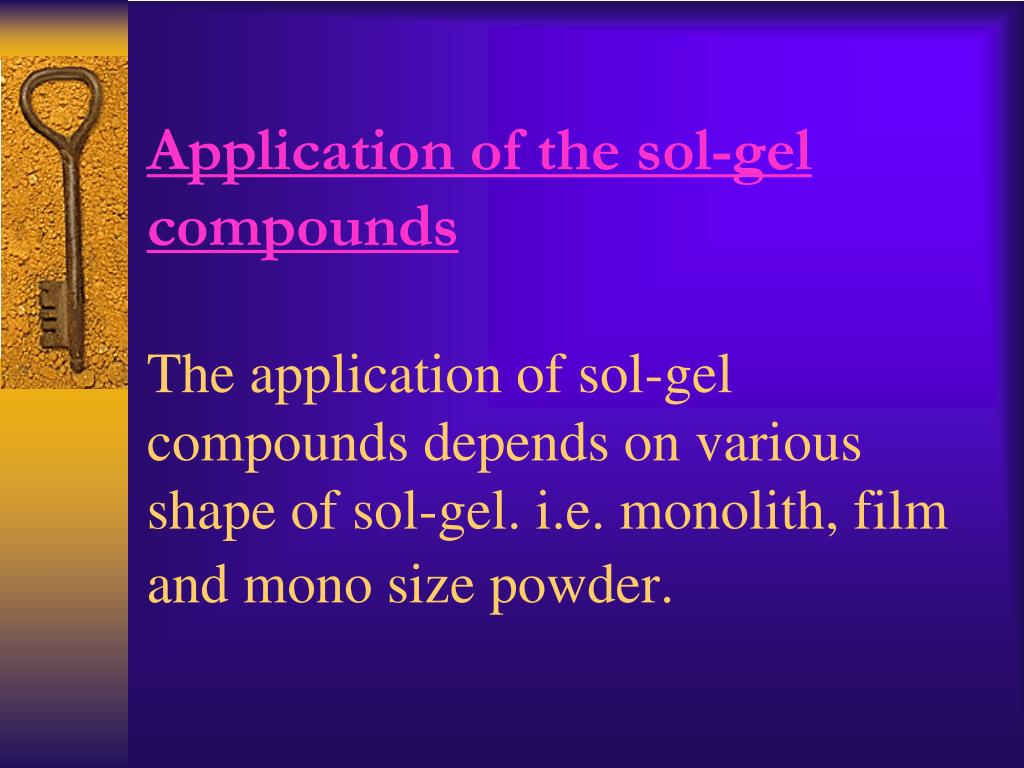 PPT CATALYST AND THIN FILM FABRICATIONS FROM SOLGEL PowerPoint