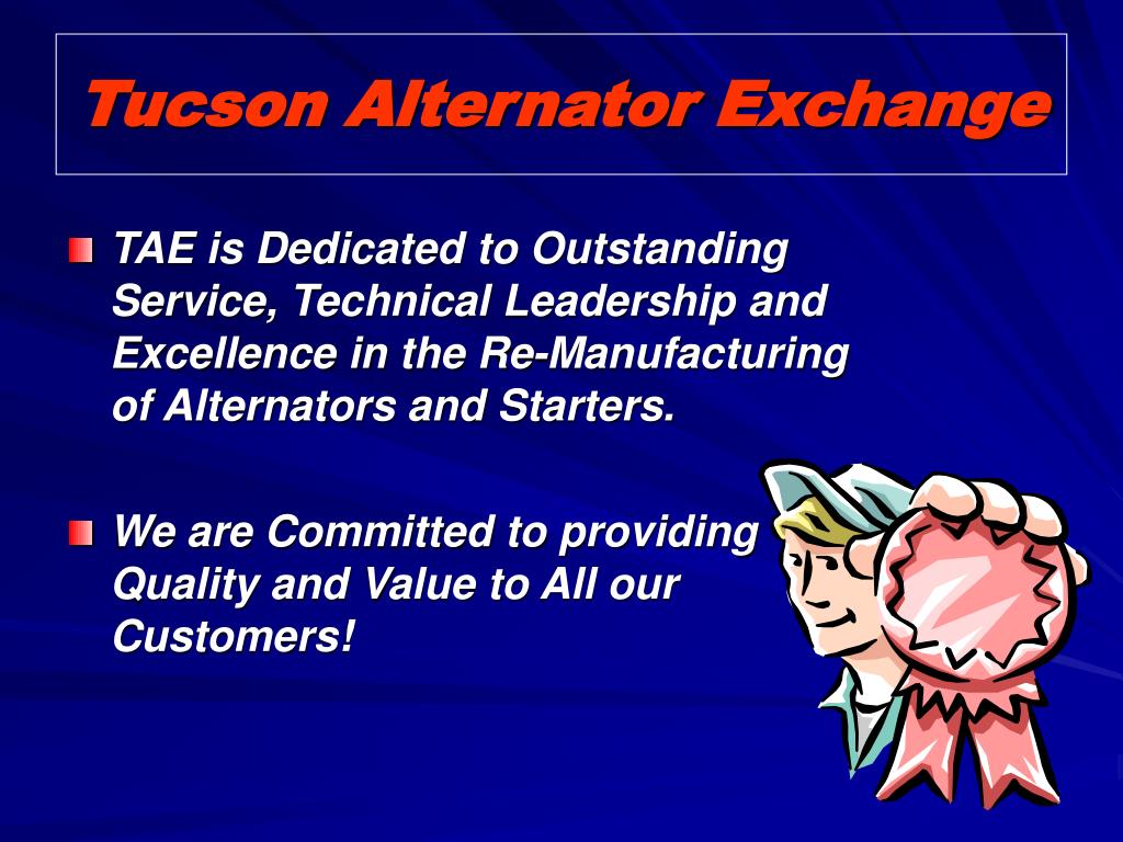 PPT Tucson Alternator Exchange PowerPoint Presentation, free download