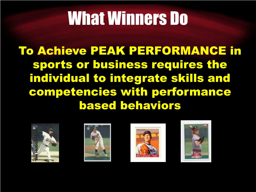 PPT Peak Performance In Baseball & Business PowerPoint Presentation