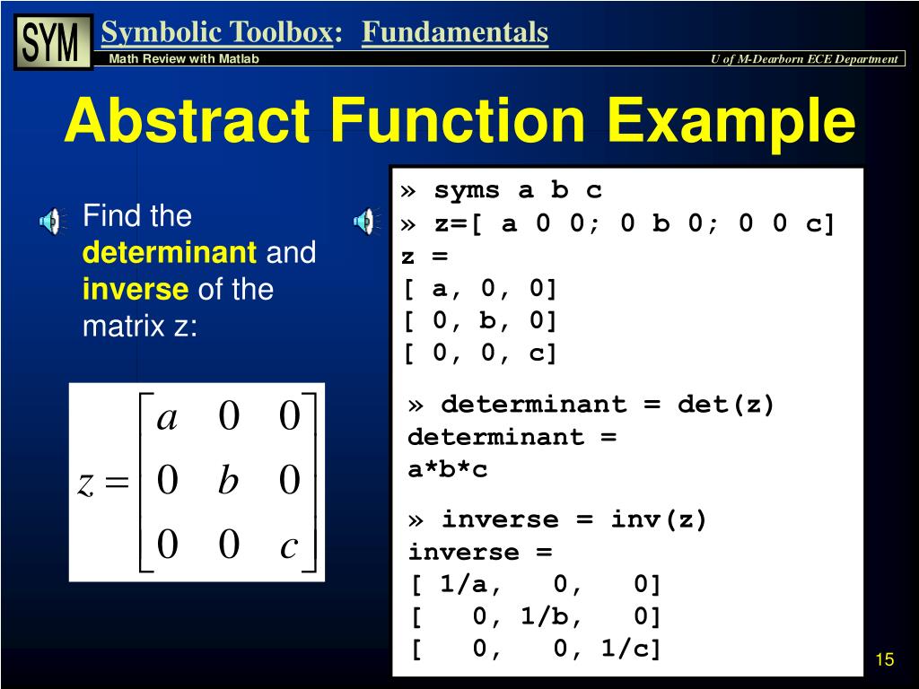 PPT Symbolic Math Toolbox PowerPoint Presentation, free download ID
