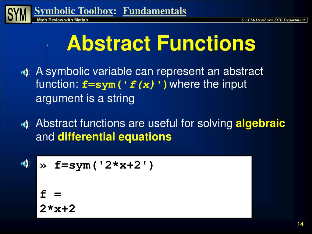 PPT Symbolic Math Toolbox PowerPoint Presentation, free download ID