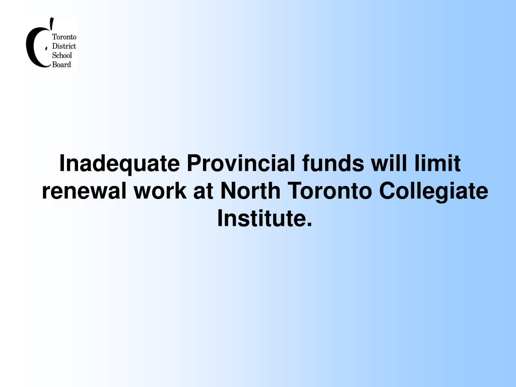 PPT Toronto District School Board PowerPoint Presentation, free download ID4864694