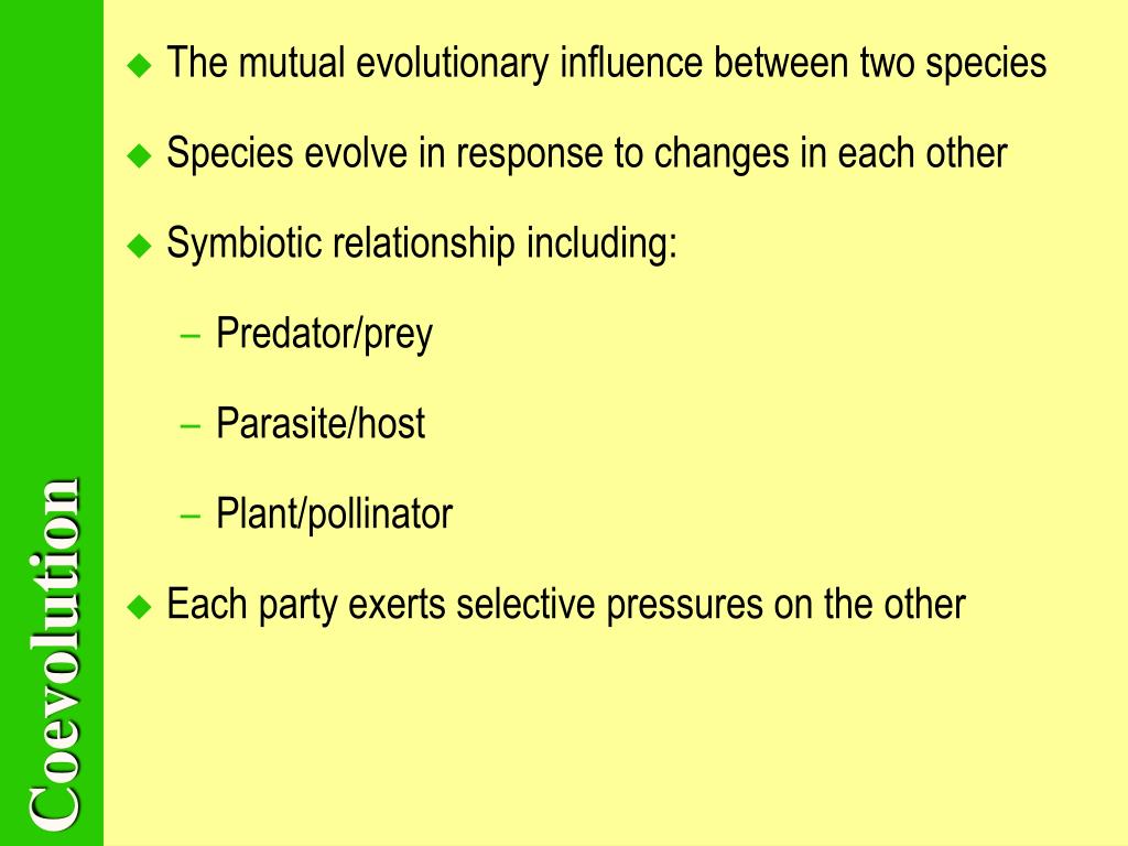 PPT Coevolution PowerPoint Presentation, free download ID4866053