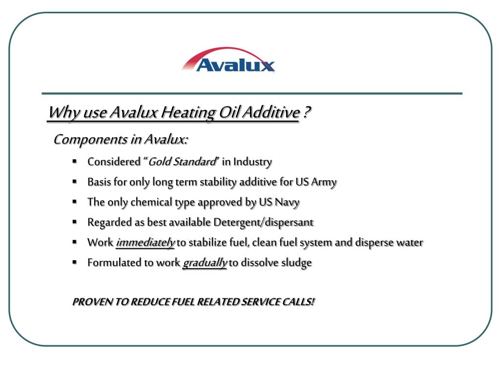 PPT The Proven Heating Oil Additive ™ PowerPoint Presentation, free