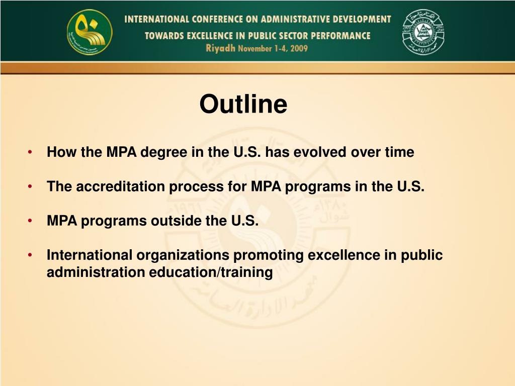 PPT TOWARDS EXCELLENCE IN PUBLIC SECTOR PERFORMANCE THE MPA APPROACH