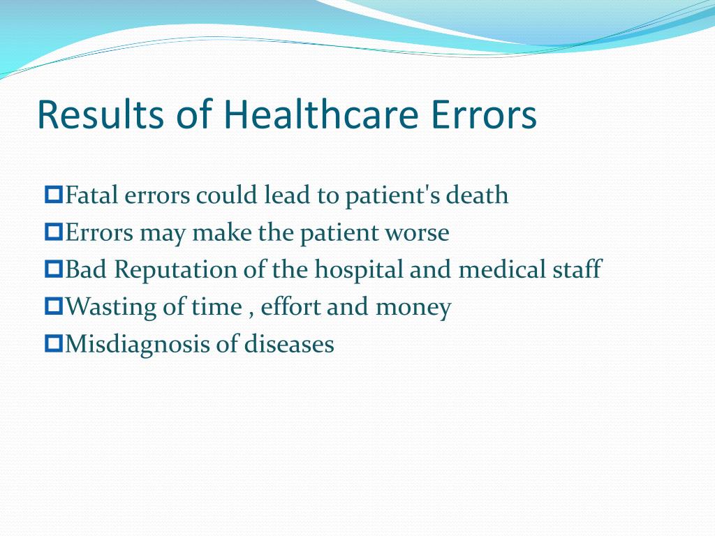 PPT Healthcare Errors PowerPoint Presentation, free download ID4871704(04)
