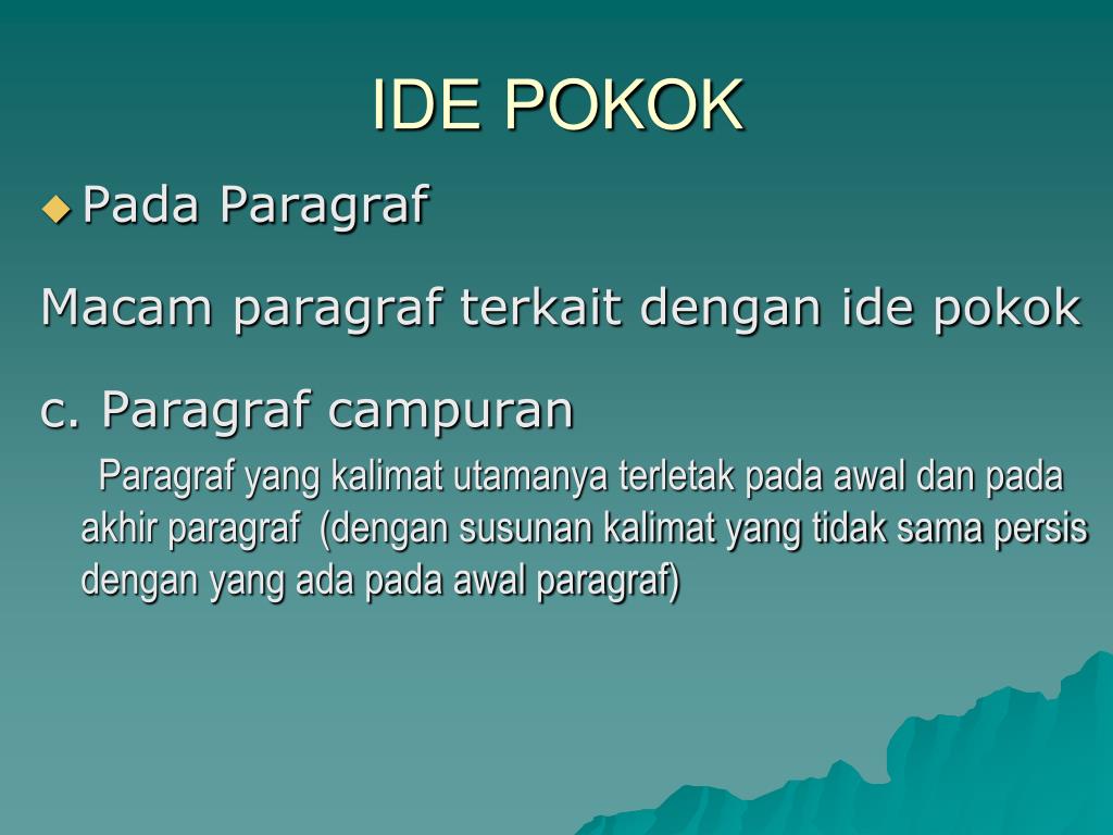 PPT IDE POKOK DAN PENJELAS PowerPoint Presentation, free download