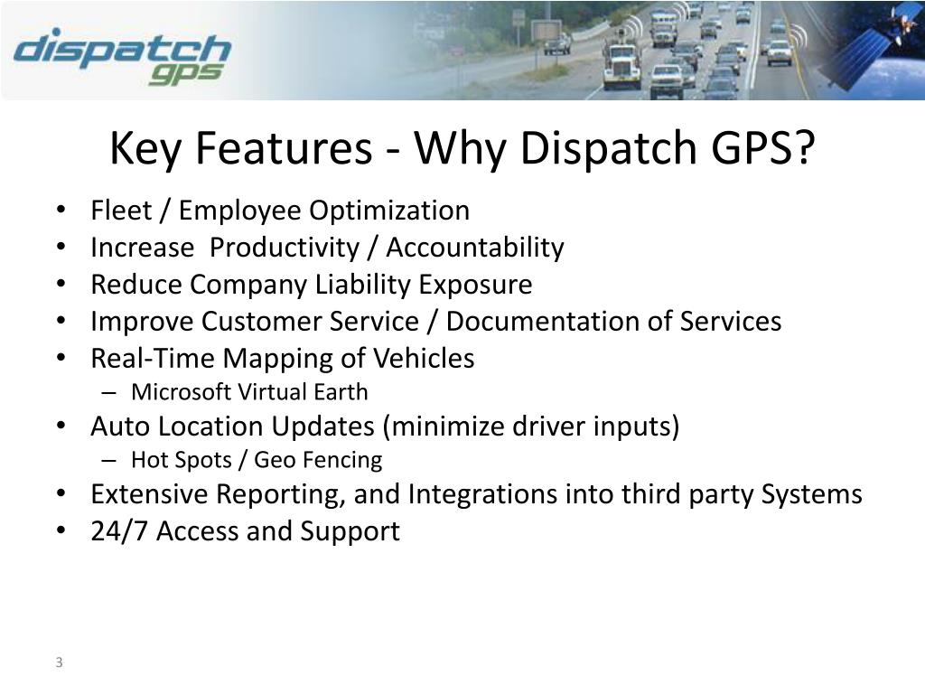PPT Dispatch GPS Fleet Tracking for the Future PowerPoint