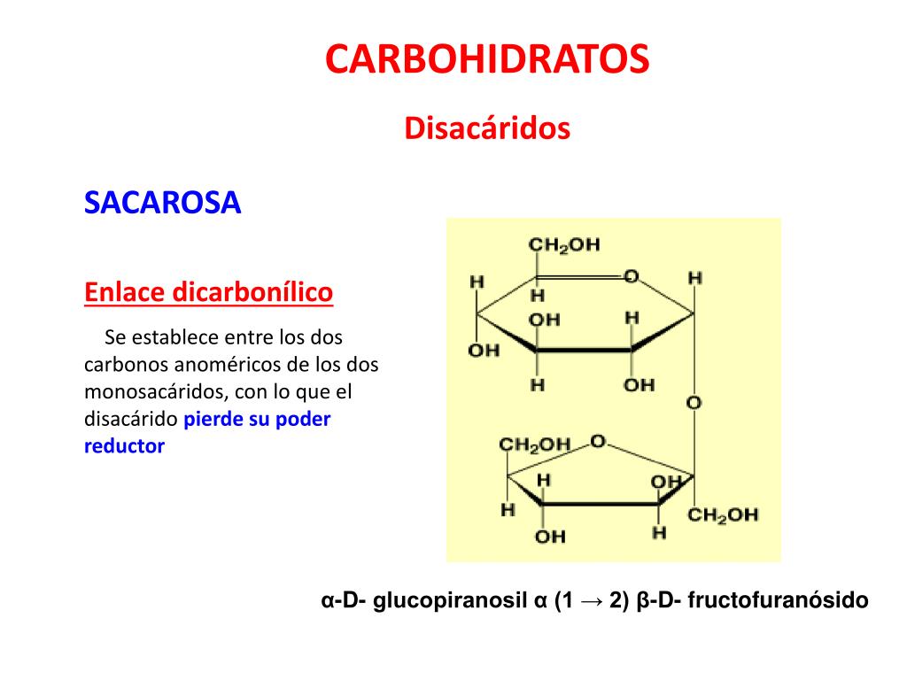 PPT CARBOHIDRATOS Reacciones de los MonosacÃ¡ridos PowerPoint
