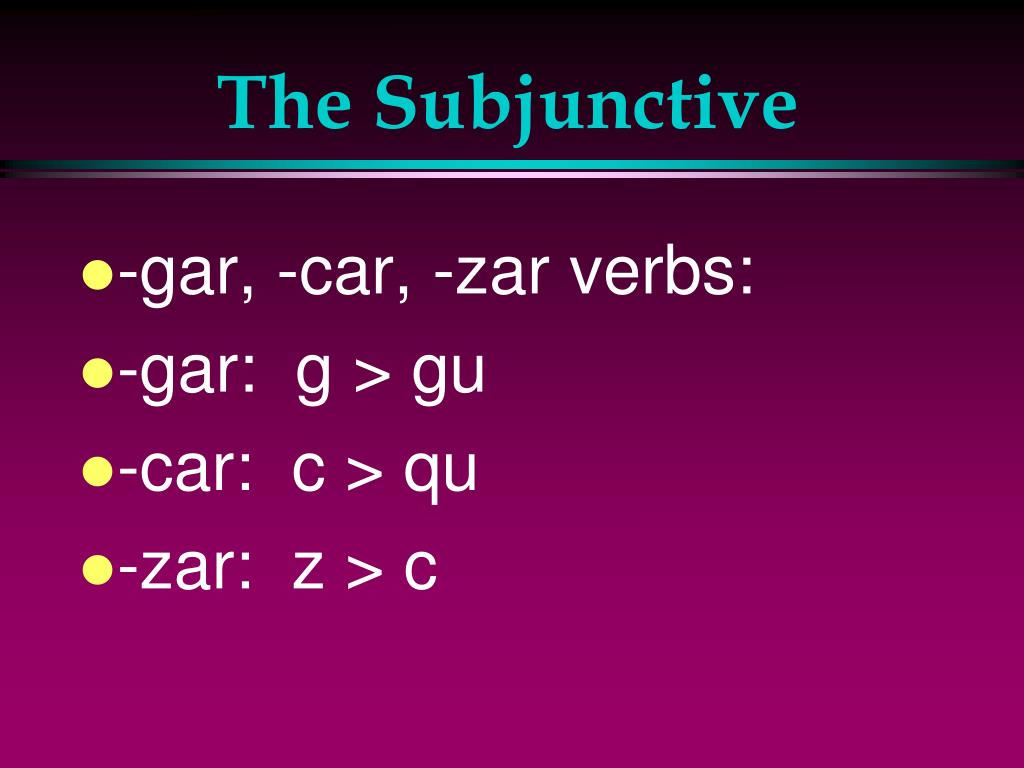 PPT The Present Subjunctive (with Ojalá) PowerPoint Presentation