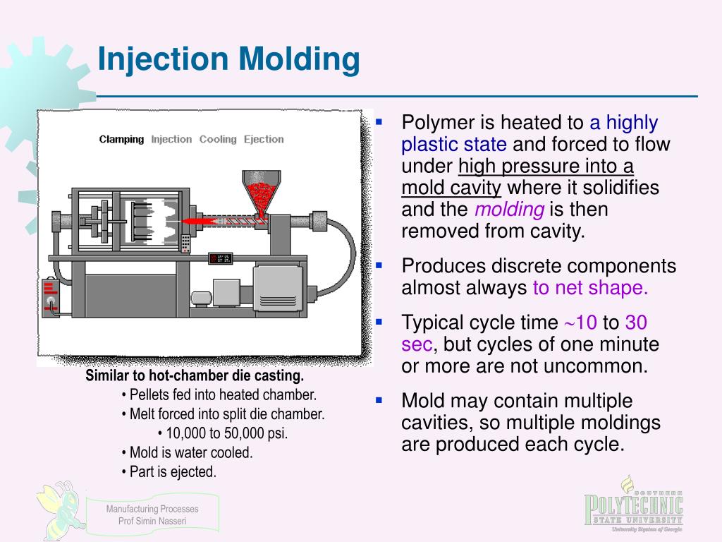 PPT SHAPING PROCESSES FOR PLASTICS Chapter 13 Part 2 Injection