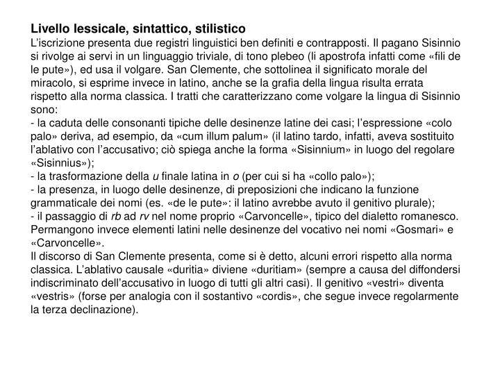 PPT DAL LATINO AL VOLGARE i primi documenti PowerPoint