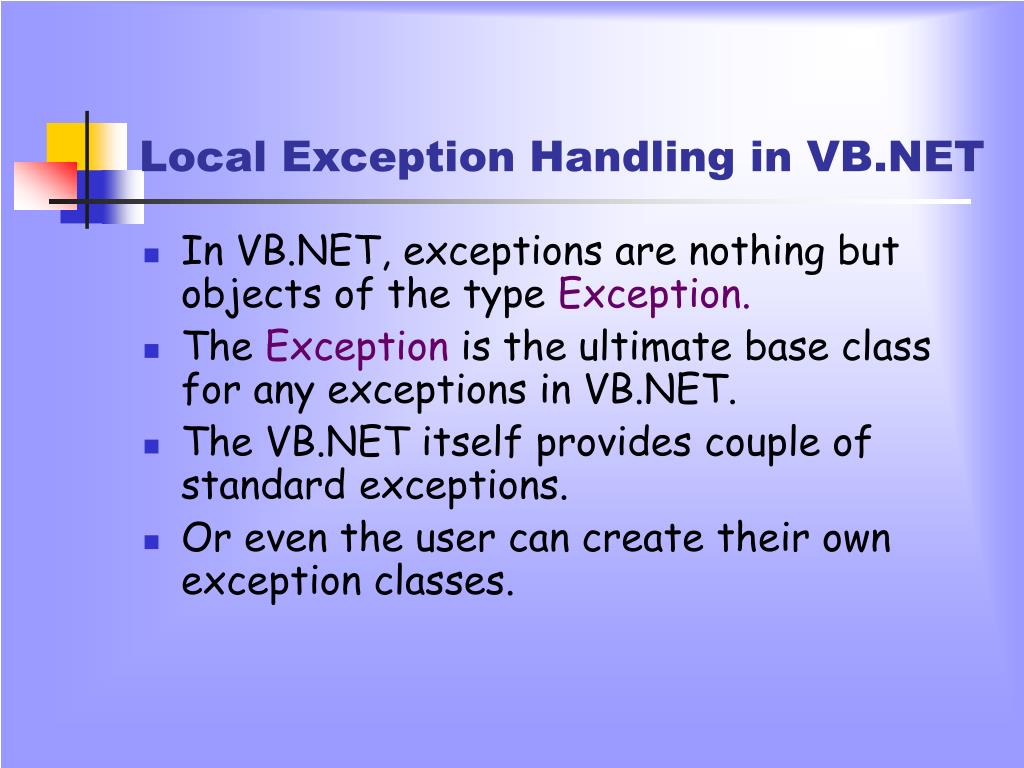 PPT EXCEPTION HANDLING IN PowerPoint Presentation, free download ID4877452