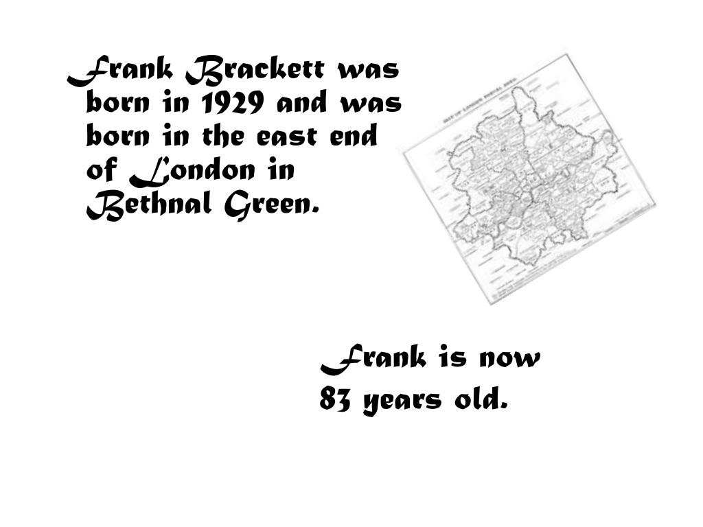 PPT Frank Brackett PowerPoint Presentation, free download ID4880274