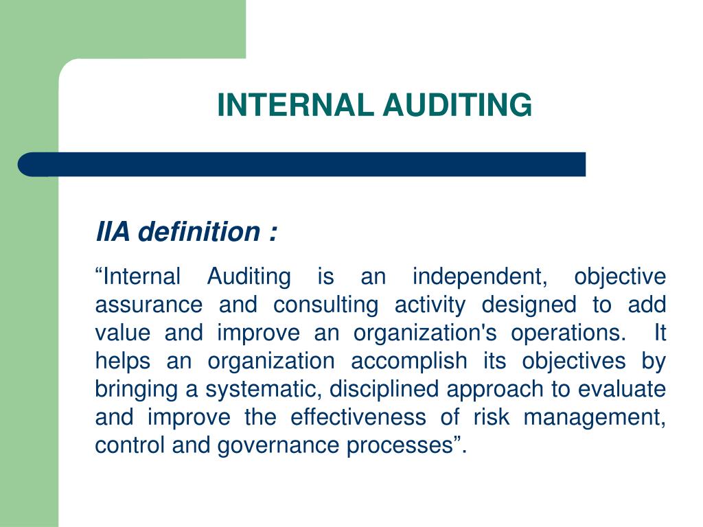 PPT INTERNAL AUDITING PowerPoint Presentation, free download ID4883530