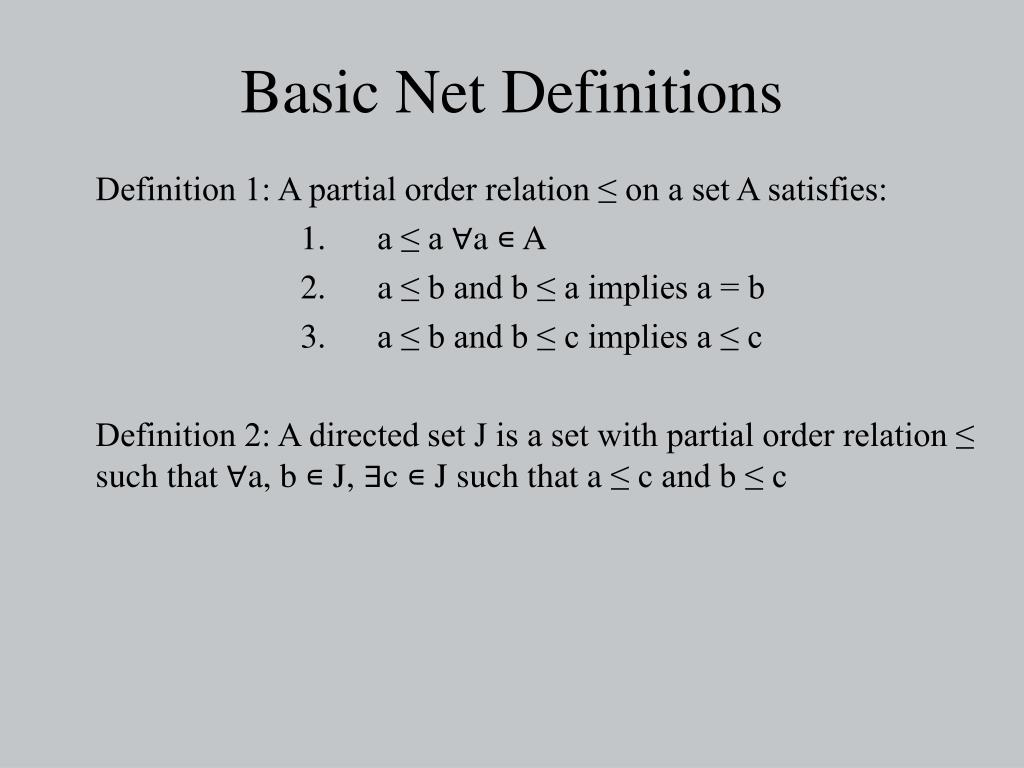 PPT Topological Nets and Filters PowerPoint Presentation, free