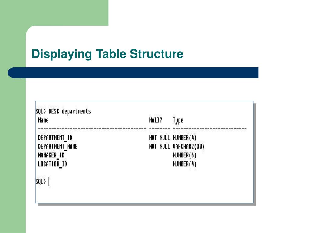PPT Oracle SQL introduction PowerPoint Presentation, free download