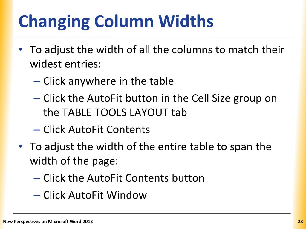 PPT Word Tutorial 3 Creating Tables and a Multipage Report PowerPoint