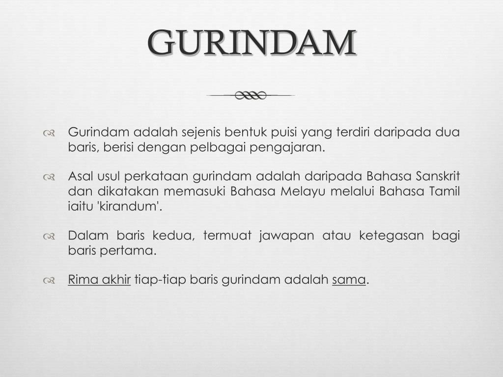 Perbedaan Pantun Syair Dan Gurindam