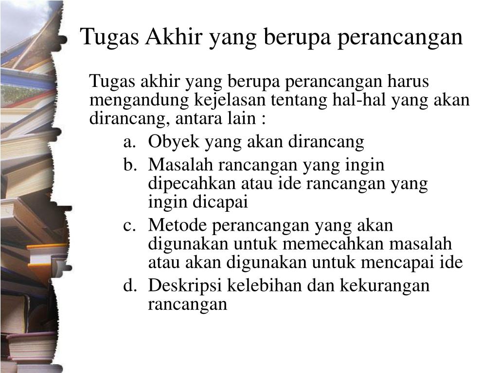 PPT PEDOMAN PENULISAN TUGAS AKHIR PowerPoint Presentation, free