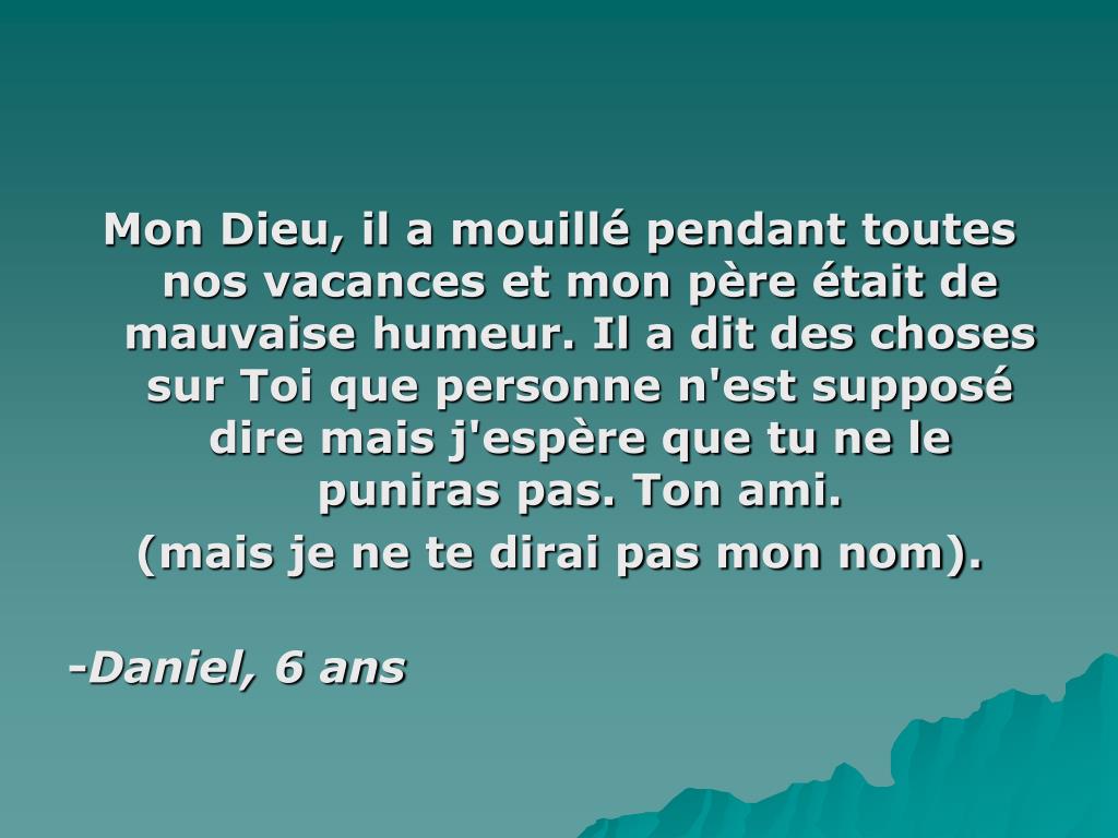 PPT Lettres... au Bon Dieu !!! PowerPoint Presentation, free download