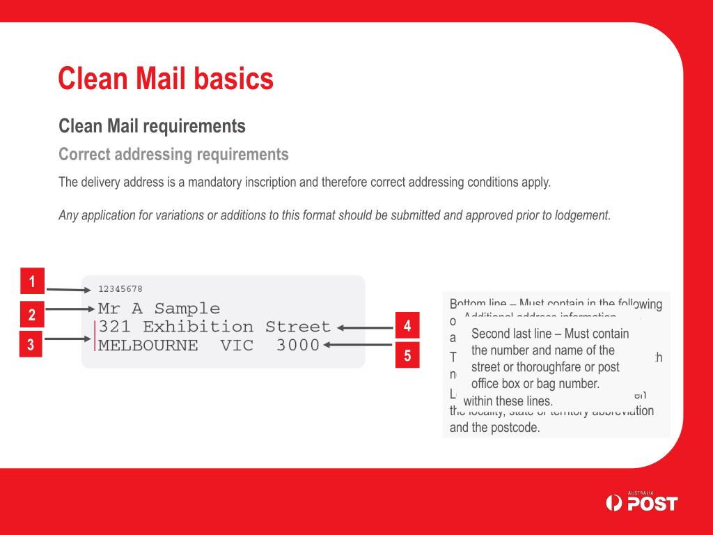 clean mail australia post