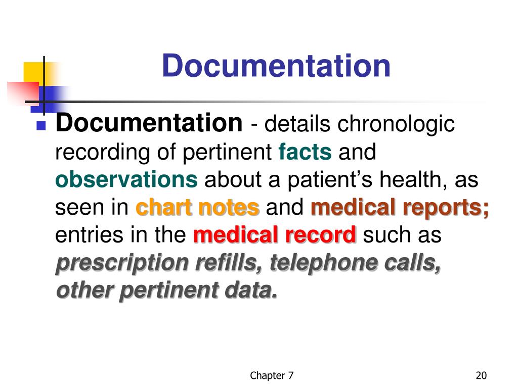 PPT Documentation and the Medical Record PowerPoint Presentation