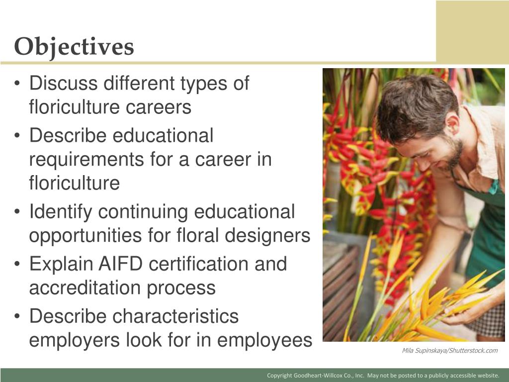 PPT Careers in Floriculture PowerPoint Presentation, free download ID4926004