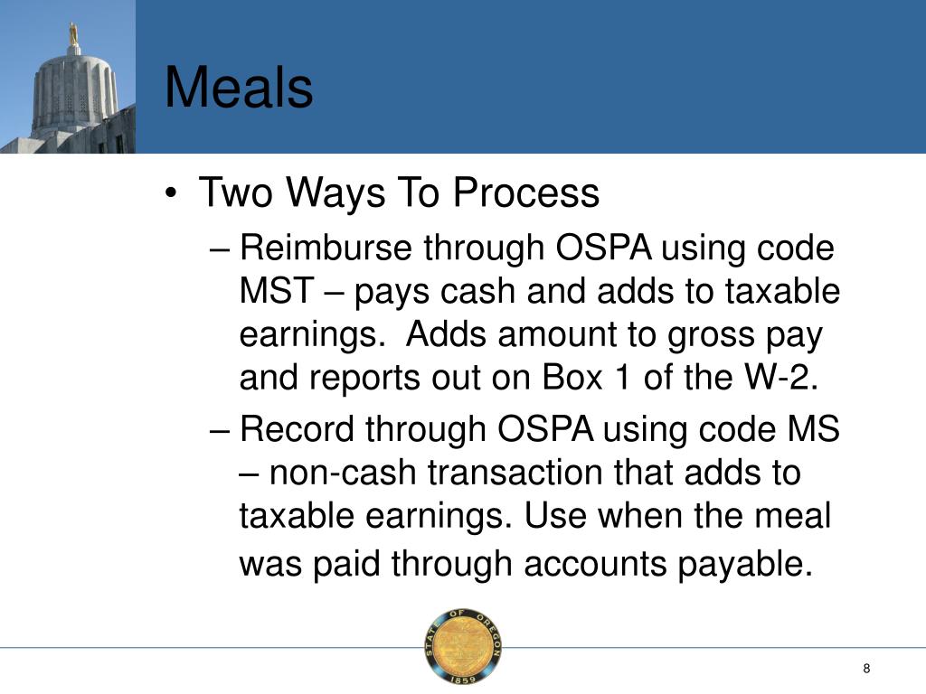 PPT OSPS YearEnd Training Taxable Fringe Benefits and Tax Forms