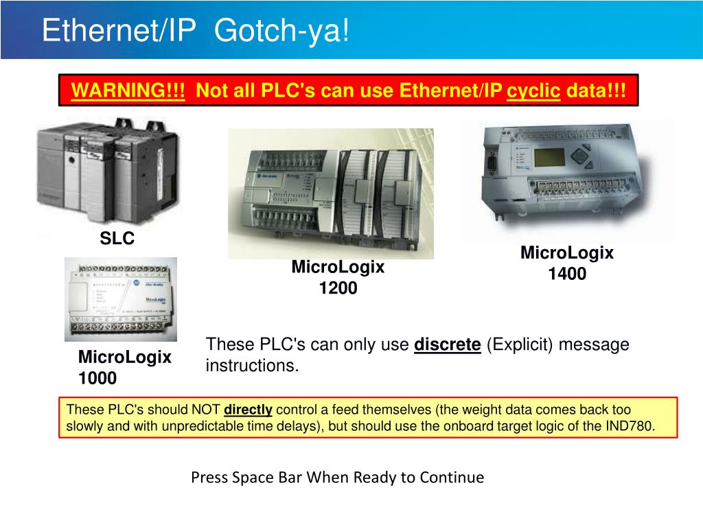 PPT Rockwell PLC Program Example Using to an IND780