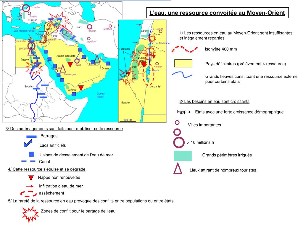 Les Défis De L'eau Au Moyen-Orient PPT 1/ Les ressources en eau au MoyenOrient sont insuffisantes et