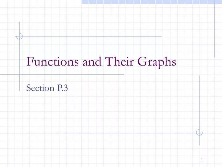 PPT Functions and Their Graphs PowerPoint Presentation, free download