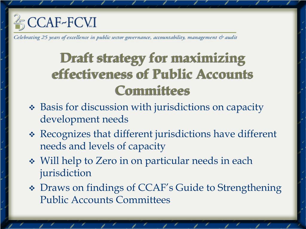 PPT Maximizing the Effectiveness of Public Accounts Committees