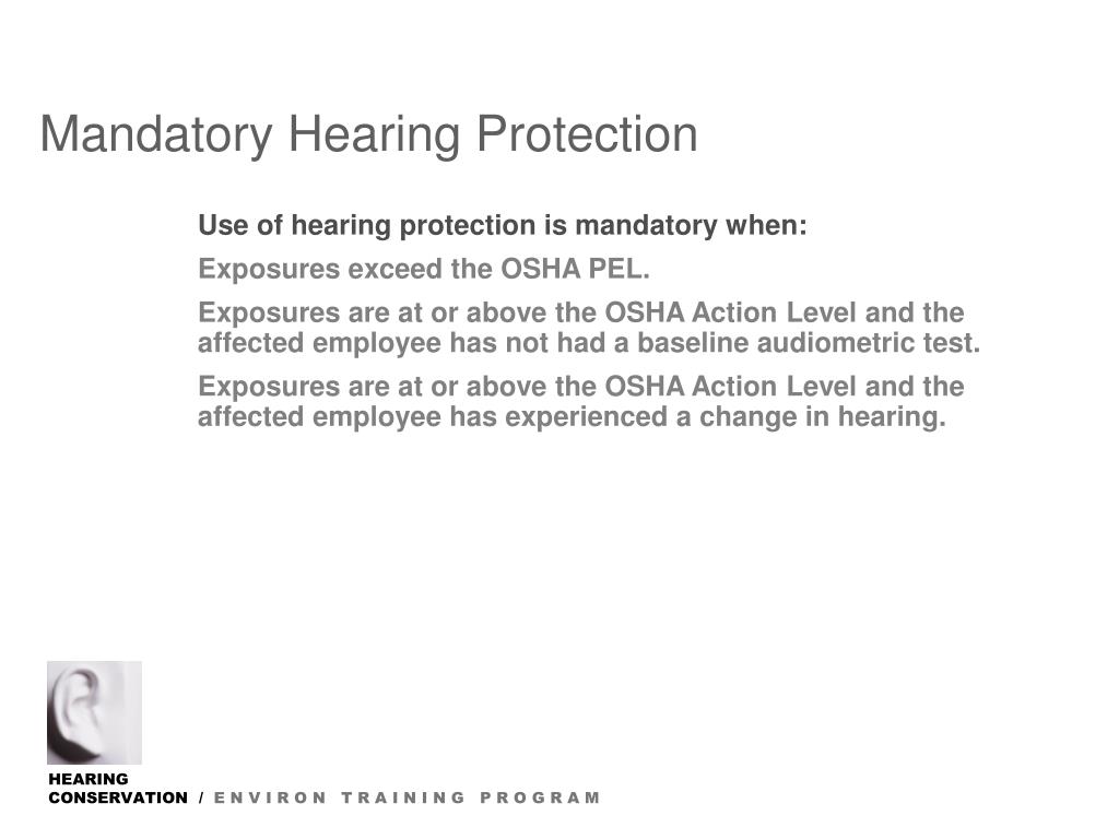 PPT Occupational Noise Exposure and Hearing Conservation PowerPoint Presentation ID4935174