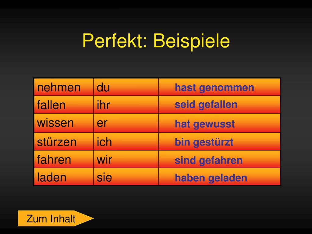 PPT Grammatische Zeiten PowerPoint Presentation, free download ID